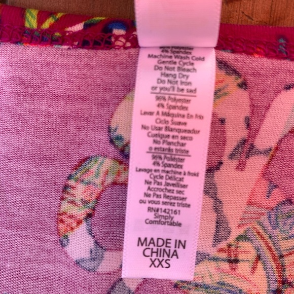 LULAROE Lynnae Scoop Neck Top Size XXS - Picture 6 of 7